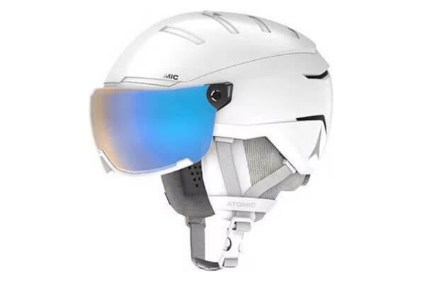 laskettelukypärä visiirillä