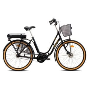 naisten sähköpyörä jalkajarrulla